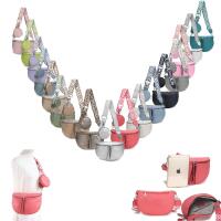 Damen Tasche Crossbody Gürteltasche Brusttasche Umhängetasche Hüfttasche Crossover Bauchtasche Bodybag Schultertasche Handytasche Kunstleder Dunkelblau