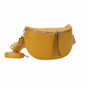 XL Damen Tasche Crossbody Gürteltasche Messenger-Tasche Hüfttasche Bauchtasche Umhängetasche Cross-Over Bodybag Schultertasche Handytasche Leder Optik Grün