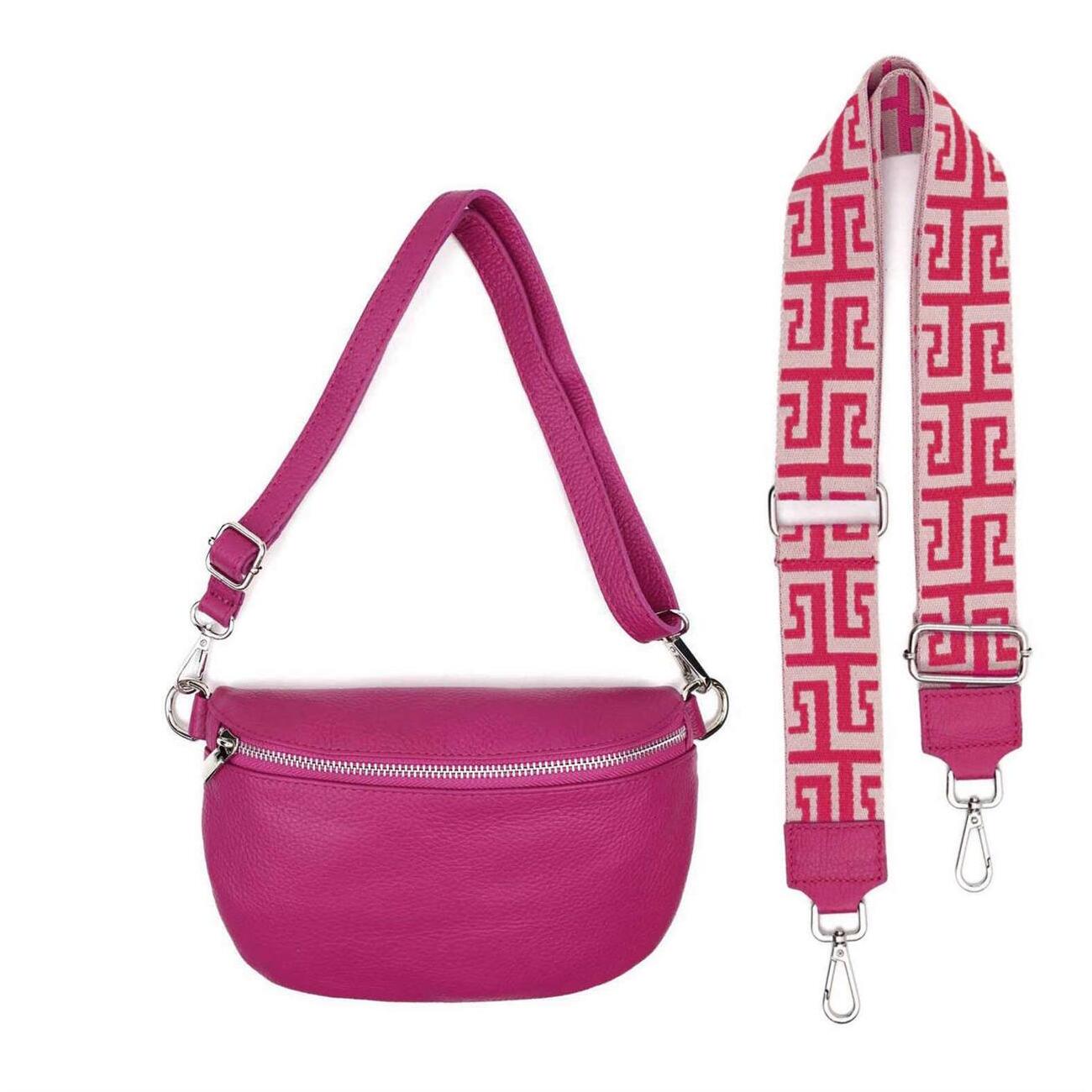 Made in Italy DAMEN SET Gürteltasche + Schultergurt...