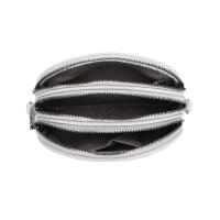 Damen Tasche Crossbody Umhängetasche Gürteltasche Bodybag Schultertasche Crossover Damentasche Kunstleder Handtasche Muster Taschengurt Reise Grau Gurt mit Muster