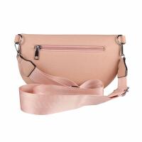 Damen Tasche Crossbody Gürteltasche Brusttasche Umhängetasche Bodybag Hüfttasche Crossover Bauchtasche Schultertasche Handytasche Kunstleder Antikrosa