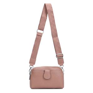 Damen Tasche Crossbody Umhängetasche Bodybag Schultertasche Metallic Handytasche Crossover Kunstleder Handtasche Reise Altrosa