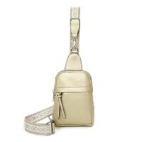 Damen Bodybag Sling Tasche Rucksack Gürteltasche Crossbag Crossover Schultertasche Crossbody Brusttasche Umhängetasche Gold V2