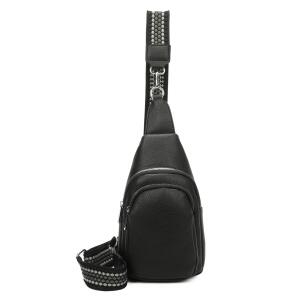 Unisex Crossbody Bodybag Sling Tasche Rucksack Crossover Schultertasche Brusttasche Umhängetasche Bag damen herren Schwarz V1