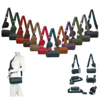 Damen Zylinder Crossbody Tasche Umhängetasche Schultertasche Handtasche Gürteltasche Handytasche Bucket Bag Retro Vintage Messenger Schwarz