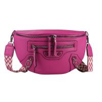 Damen Tasche Gürteltasche Umhängetasche Bodybag Brusttasche Muster Gürtel Bauchtasche Crossbody Hüfttasche Crossover Schultertasche Handytasche Leder Optik Pink