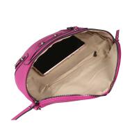 Damen Tasche Gürteltasche Umhängetasche Bodybag Brusttasche Muster Gürtel Bauchtasche Crossbody Hüfttasche Crossover Schultertasche Handytasche Leder Optik Pink