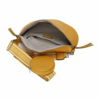 Damen Tasche Crossbody Schultertasche Gürteltasche Messenger-Tasche Hüfttasche Bauchtasche Umhängetasche Cross-Over Bodybag Handytasche Leder Optik Taupe