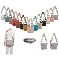 Damen Tasche Shopper Hobo Bags Crossbody Schultertasche Umhängetasche Handtasche Gürteltasche Crossover Kunst Leder Denimblau