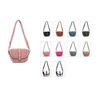 Damen Teddyfell Tasche Schultertasche Crossbody Kunstfell Umhängetasche CrossOver Überschlagtasche Bodybag Pelz Fell Plüsch Schwarz