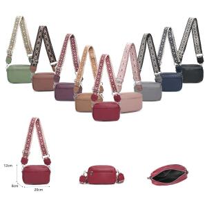 DAMEN TASCHE Gürteltasche Brusttasche Umhängetasche Schultertasche Bauchtasche Crossbody Bag Hüfttasche Handtasche Abendtasche Kunstelder Schwarz