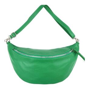 Made in Italy DAMEN echt LEDER TASCHE Brusttasche Gürteltasche Crossbody Unisex Bag Bauchtasche Hüfttasche Umhängetasche Grün