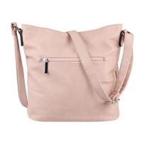 DAMEN TASCHE SHOPPER Schultertasche Umhängetasche CrossOver Crossbody Henkeltasche Beuteltasche Handtasche City Bag Reise Kunst-Leder Hellrosa