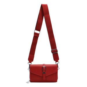 DAMEN TASCHE Brusttasche Umhängetasche Geldbörse Schultertasche Brieftasche Smartphone Geldtasche Cross Over body Bag Abendtasche Handytasche Rot V2