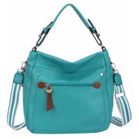DAMEN TASCHE SHOPPER Hobo-Bag Schultertasche Umhängetasche Handtasche CrossOver Reisetasche Beuteltasche Leder Optik Türkis