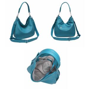 Damen Tasche XXL Shopper Hobo Bag Schultertasche Crossbody Umhängetasche Beuteltasche Handtasche Crossover Leder Optik Gold