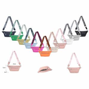 Damen Brusttasche Tasche Crossbody Gürteltasche Umhängetasche Hüfttasche Cross-Over Bodybag Weiß