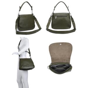 Damen Tasche Shopper Hobo Bag Schultertasche Cross Over body Bag Umhängetasche Beuteltasche Handtasche Henkeltasche Leder Optik Optik Rosa