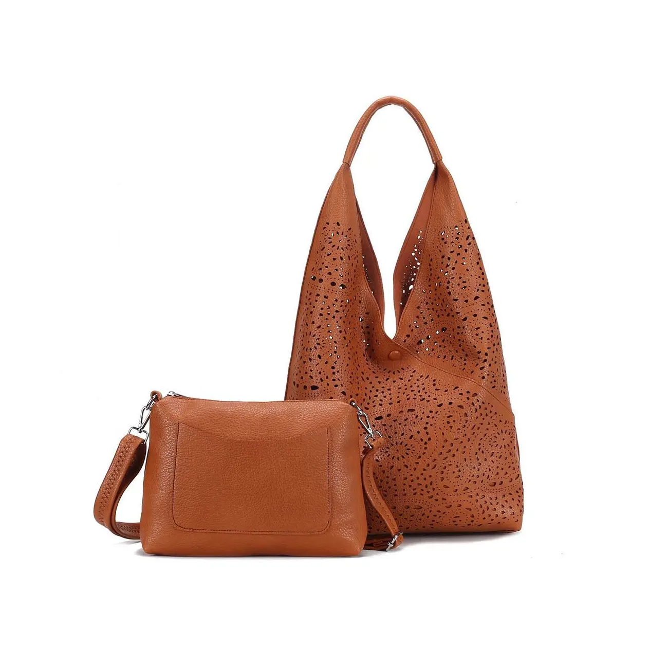 DAMEN TASCHE XXL SET 2in1 Shopper Hobo Bag Schultertasche...