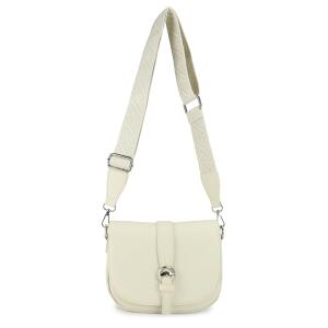 Damen Brusttasche Tasche Cross Over Body Bag Schultertasche Umhängetasche Hüfttasche Handytasche Gürteltasche Kameratasche Bauchtasche Abend Freizeit Reise Leder Optik Beige