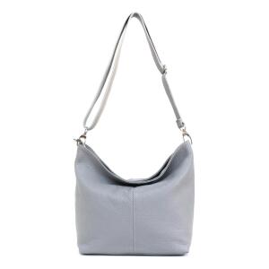MADE in ITALY Damen LEDER TASCHE Umhängetasche Shopper Cross Over Body Bag Handtasche Ledertasche Schultertasche Hobo Bag