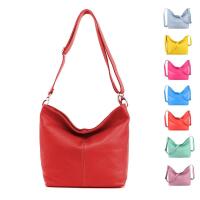 MADE in ITALY Damen LEDER TASCHE Umhängetasche Shopper Cross Over Body Bag Handtasche Ledertasche Schultertasche Hobo Bag