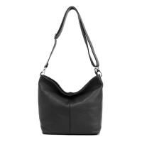 MADE in ITALY Damen LEDER TASCHE Umhängetasche Shopper Cross Over Body Bag Handtasche Ledertasche Schultertasche Hobo Bag