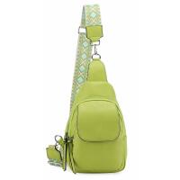 Damen Crossbody Sling Tasche Rucksack Bodybag Crossbag Crossover Schultertasche Gürteltasche Brusttasche Umhängetasche Grün