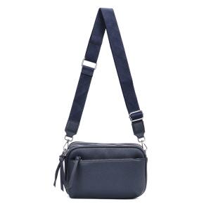 DAMEN TASCHE Cross Over Body Bag Brusttasche Umhängetasche Schultertasche Brieftasche Smartphone Geldtasche Abend Handy Clutch Dunkelblau 3xFach