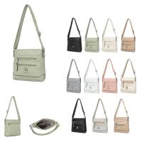 Damen Tasche Schultertasche Shopper Leder Optik Crossbody Umhängetasche Crossover Beuteltasche Reisetasche Taupe