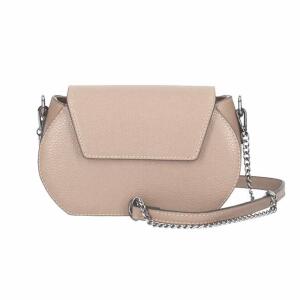 Made in Italy Damen Leder Tasche Kroko Prägung oder Glattleder Umhängetasche Clutch Wildleder Handtasche Ledertasche Schultertasche Antikrosa
