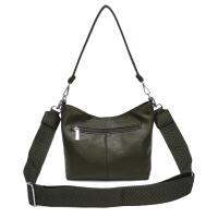 Damen Tasche Shopper Brusttasche Hobo Bag Schultertasche Crossbody Umhängetasche Beuteltasche Handtasche Crossover BodyBag Leder Optik Olivgrün