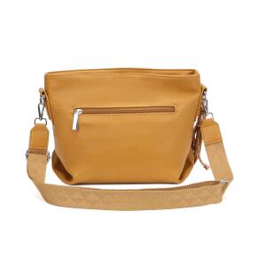 Damen Tasche Shopper Hobo Bags Crossbody Schultertasche Umhängetasche Handtasche Gürteltasche Crossover Kunst Leder Senfgelb