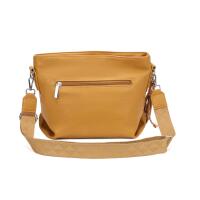 Damen Tasche Shopper Hobo Bags Crossbody Schultertasche Umhängetasche Handtasche Gürteltasche Crossover Kunst Leder Senfgelb