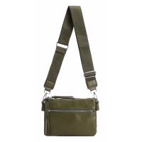 DAMEN TASCHE BodyBag Crossover Brusttasche Schultertasche Crossbody Brieftasche Smartphone Geldtasche Umhängetasche Messenger Handtasche Clutch Olivgrün