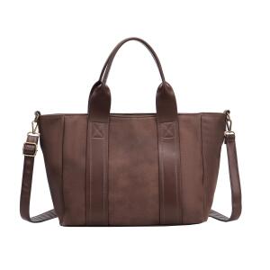 DAMEN TASCHE Shopper Handtasche Business Tote Bag Schultertasche Aktentasche Umhängetasche Crossover Tote Bag Freizeittasche Leder Optik