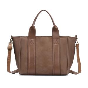 DAMEN TASCHE Shopper Handtasche Business Tote Bag Schultertasche Aktentasche Umhängetasche Crossover Tote Bag Freizeittasche Leder Optik