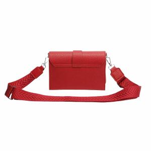 DAMEN TASCHE Cross Over Body Bag Brusttasche Umhängetasche Schultertasche Brieftasche Smartphone Geldbörse Geldtasche Abend Handy Clutch Kartenetui Rot V1