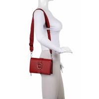 DAMEN TASCHE Cross Over Body Bag Brusttasche Umhängetasche Schultertasche Brieftasche Smartphone Geldbörse Geldtasche Abend Handy Clutch Kartenetui Rot V1