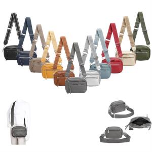 DAMEN TASCHE Crossbody Schultertasche Crossover Bodybag Brusttasche Umhängetasche Brieftasche Smartphone Geldtasche Abend Handy Clutch Leder Optik Grau