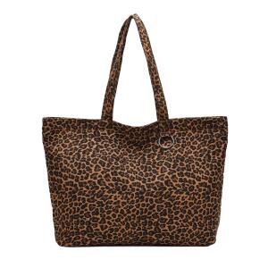 XXL Damen Leo Tasche Shopper Schultertasche Handtasche Leopard Print Umhängetasche Beuteltasche Weekender Tragetasche Reisetasche Shopping Canvas Tote Bag