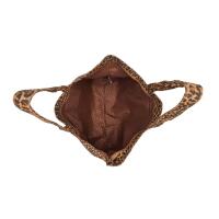 XXL Damen Leo Tasche Shopper Schultertasche Handtasche Leopard Print Umhängetasche Beuteltasche Weekender Tragetasche Reisetasche Shopping Canvas Tote Bag Coffee