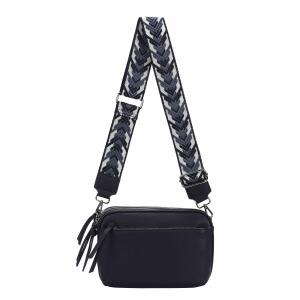DAMEN TASCHE Cross Over Body Bag Brusttasche Umhängetasche Schultertasche Brieftasche Smartphone Geldtasche Abend Handy Clutch Dunkelblau