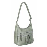 DAMEN TASCHE SHOPPER Crossbody Schultertasche Hobo Bag CrossOver Umhängetasche Handtasche Henkeltasche City Bag Leder Optik Reise  Jeansblau