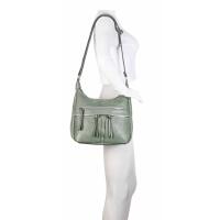 DAMEN TASCHE SHOPPER Crossbody Schultertasche Hobo Bag CrossOver Umhängetasche Handtasche Henkeltasche City Bag Leder Optik Reise  Jeansblau