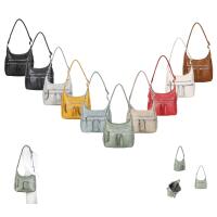 DAMEN TASCHE SHOPPER Crossbody Schultertasche Hobo Bag CrossOver Umhängetasche Handtasche Henkeltasche City Bag Leder Optik Reise  Schwarz