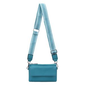Damen Tasche Crossbody Umhängetasche Bodybag Schultertasche Metallic Handytasche Crossover Geldbörse Brusttasche Handtasche Brieftasche Abend  Türkis