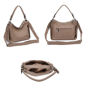 Damen Tasche Shopper Handtasche Hobo Bag Schultertasche Cross Over Umhängetasche Beuteltasche Henkeltasche Leder Optik Mint