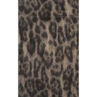 Damen XL LEO SCHAL Stola Halstuch Winterschal mit quasten/fransen Leopard Muster Scarf Animal Print Deckenschal Herbst Winter Braun