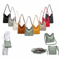 DAMEN TASCHE Umhängetasche Schultertasche Shopper Crossbody Henkeltasche CrossOver Kunstleder Beuteltasche Handtasche Hobo Bag Reise Mint